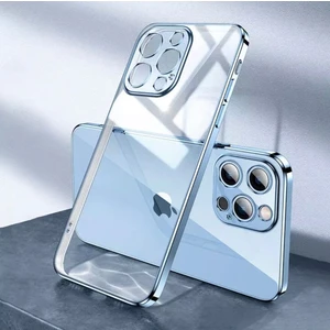 M.TK Moveteck iPhone 12 Pro Max Uyumlu Kılıf Kamera Lens Koruyuculu Sararmaz Şeffaf Toz Geçirmez Hoparlör Tasarımı Elektrolizle Darbeye Dayanıklı Çizilmez Ince