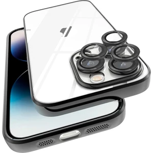 M.TK Moveteck iPhone 12 Pro Uyumlu Kılıf Kamera Lens Koruyuculu Sararmaz Şeffaf Toz Geçirmez Hoparlör Tasarımı Elektrolizle Darbeye Dayanıklı Çizilmez Ince