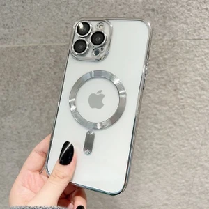 M.TK Moveteck iPhone 11 Pro Max Kılıf Kamera Korumalı Yeni Seri Üst Model Görünüm Manyetik Magsafe Kılıf