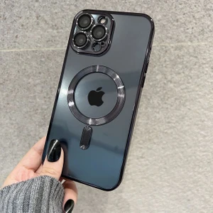 M.TK Moveteck iPhone 12 Pro Kılıf Kamera Lens Korumalı Yeni Seri Üst Model Görünüm Manyetik Magsafe Kılıf