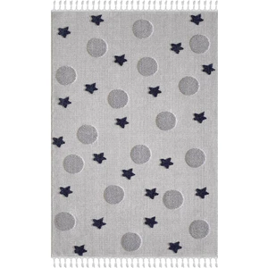 Kids - Galaxy Yıldızlı Galaksi Takma Saçaklı Çocuk Halısı