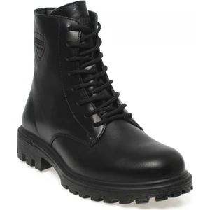 Z7106DS Siyah Kadın Hakiki Deri Su Geçirmez Bot