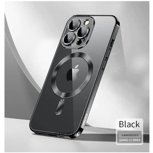M.TK Moveteck Apple iPhone 11 Pro Uyumlu Kılıf Kamera Lens Üstü Korumalı Manyetik Magsafe Derin Mor Şarj Case