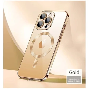 M.TK Moveteck Apple iPhone 12 Pro Uyumlu Kılıf Kamera Lens Üstü Korumalı Manyetik Magsafe Derin Mor Şarj Case