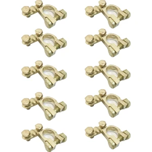 Akü Kesme Gerçek Kutup Başı (+) (-) 10 Lu Set Pirinç