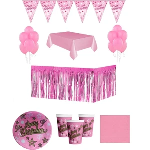 Öfn Aksesuar Pembe Iyiki Dogdundoğum Günü Seti