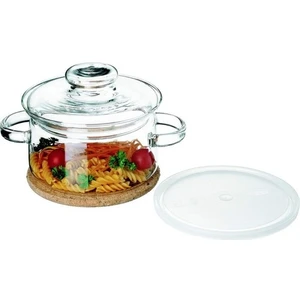 Cam Tencere 1.5 Lt Ocak Üstü Isıya Dayanıklı Cam Tencere