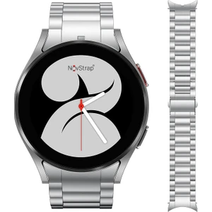 Novstrap Samsung Galaxy Watch 5 Pro 45MM / Watch 5 40-44MM Uyumlu Çelik Metal Kordon Tam Uyumlu Pim