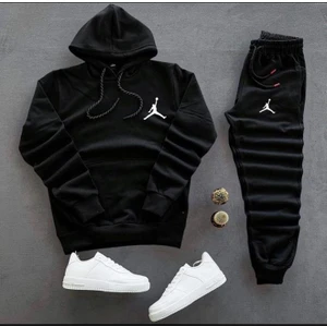 Bs Jeans Unisex Jordan Baskılı Sweatshirt-Eşofman Altı 2'li Set