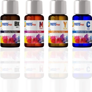 Photo Print Epson L386 Uyumlu 4 Renk 100 ml Sublimasyon Transfer Baskı Mürekkep Seti