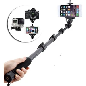 1288 Bluetooth Uzaktan Kumanda Telefon Kamera Uyumlu 123 cm Tripod ve Monopod Selfie Çubuğu