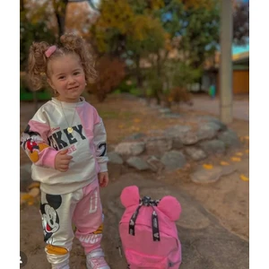 Çocuk Mickey Mouse Baskılı Alt  Üst Ikili Takımı