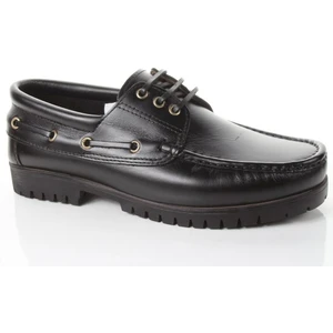 K-03 Hakiki Deri Siyah & Kahverengi Casual Günlük Erkek Ayakkabı