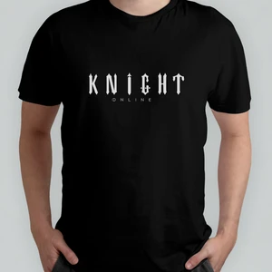 Knight Online %100 Pamuklu Bisiklet Yaka T-Shirt Model - 1