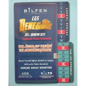 Bilfen Yayınları 8. Sınıf LGS Denebil Inkıkap Tarihi 20 Deneme Seti - LGS Dene Bil