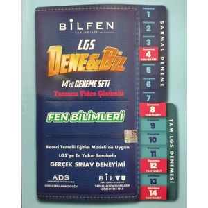 Bilfen Yayınları 8. Sınıf LGS Denebil Fen Bilimleri 14 Deneme Seti - Dene Bil