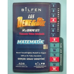 Bilfen Yayınları 8. Sınıf LGS Denebil Matematik 14 Deneme Seti - Dene Bil LGS