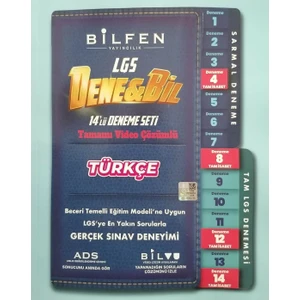 Bilfen Yayınları 8. Sınıf LGS Denebil Türkçe 14 Deneme Seti - Dene Bil