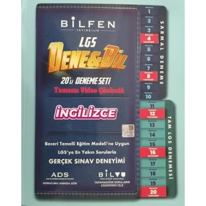 Bilfen Yayınları 8. Sınıf LGS Denebil Ingilizce 20 Deneme Seti - Dene Bil