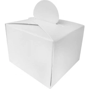 Hayaller Dükkanı Lokumluk Karton Kutu Beyaz Pk:25