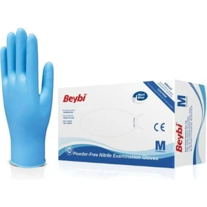 Nitril Pudrasız Mavi Eldiven Medium