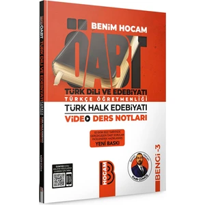 Benim Hocam Yayınları ÖABT Türk Dili ve Edebiyatı Türkçe Öğretmenliği Türk Halk Edebiyatı Video Ders Notları Bengi 3