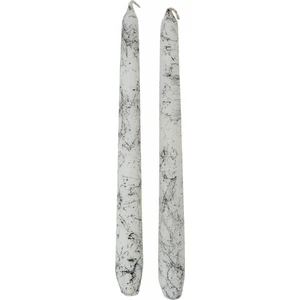 Karaca Home Marble 2'li Beyaz Şamdan Mum