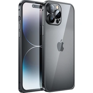 Xstep Case Xstepcase iPhone 14 Pro Luban Lock Telefon Koruyucu Kapak Pc + Metal Anti-Drop Anti-Çizelge Kılıfı Temperli Cam Lens Film (Yurt Dışından)