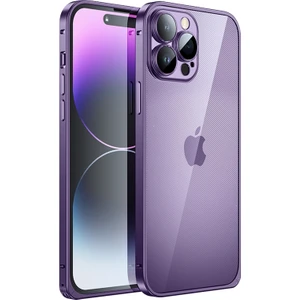 Xstep Case Xstepcase iPhone 14 Pro Luban Lock Telefon Koruyucu Kapak Pc + Metal Anti-Drop Anti-Çizelge Kılıfı Temperli Cam Lens Film (Yurt Dışından)