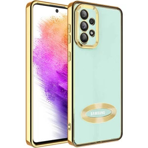 Samsung Galaxy A53 Kılıf Omega Kamera Korumalı Logo Gösteren Silikon