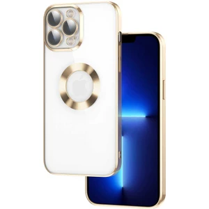 Apple iPhone 13 Pro Kılıf Omega Kamera Korumalı Logo Gösteren Silikon