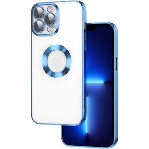 Apple iPhone 13 Pro Kılıf Omega Kamera Korumalı Logo Gösteren Silikon