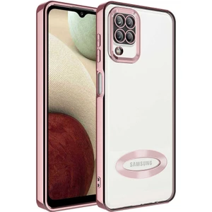 Samsung Galaxy A12 Kılıf Omega Kamera Korumalı Silikon + Ekran Koruyucu