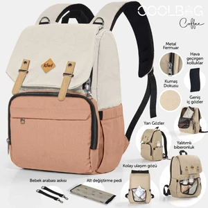 Coolbag Anne Bebek Bakım Sırt Çantası - Kahverengi