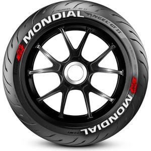 Ps Stickers Mondial Motorsiklet Lastik Yazısı Sticker 8 Adet
