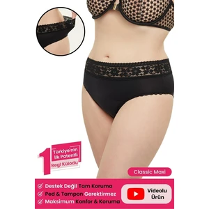 Süper Emici Classic Maxi Regl Külodu Ultra Hijyenik Yıkanabilir Sızdırmaz Sıvı Geçirmez Adet Külodu