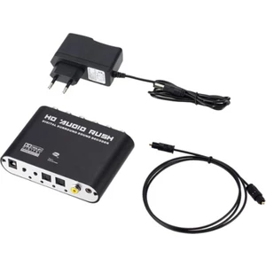 Dijitalden Analoga 5.1 Kanal Stereo Ses Dönüştürücü Optik Spdıf Koaksiyel Aux 3.5 mm. Ses Kod Çözücü Amplifikatör-Ab Tak (Yurt Dışından)
