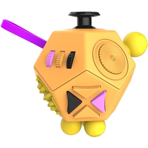 Dehb Okb Otizm Çocuklar Yetişkinler Için 12 Yan Fidget Küp Dodecagon Fidget Oyuncak Dekompresyon (Yurt Dışından)