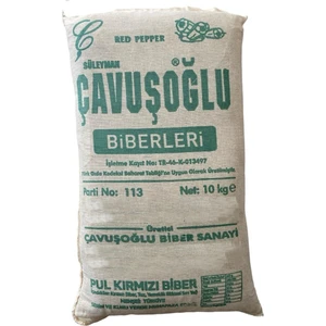 Süleyman Çavuşoğlu Pul Biber Acı İri Kıyım 10 kg