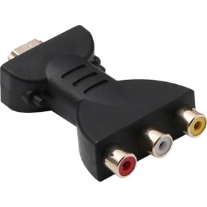 Rgb Rca Video Ses Adaptörlerine Hdmı-Uyumlu Hdmı-Erkek - 3 Rca Video Ses Adaptörü Bileşen Konektörü (Yurt Dışından)