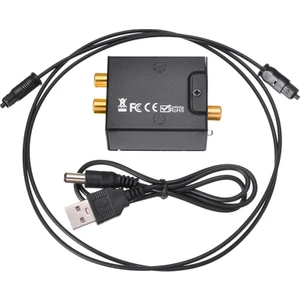 Dijitalden Analoga Ses Dönüştürücü Fiber Optik Toslink Koaksiyel Sinyalden Rca'ya R/l Ses Kod Çözücü Spdıf Atv Dac Amplifikatör (Yurt Dışından)