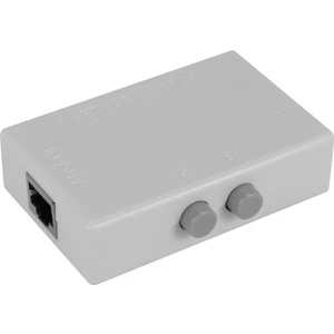 Mini 2 Port RJ45 Rj-45 Ağ Anahtarı Ethernet Ağ Kutusu Switcher Çift 2 Yollu Bağlantı Noktası Manuel Paylaşım Anahtarı Adaptörü Hub (Yurt Dışından)