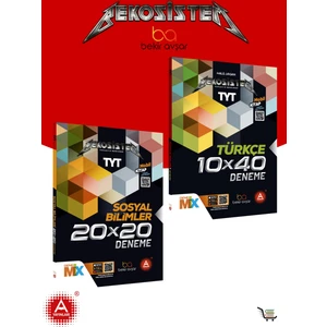 A Yayınları Bekosistem TYT Türkçe 10X40 Deneme+TYT Sosyal Bilimler 20X20 Deneme