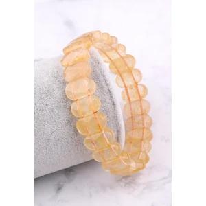 Sertifikalı Dönüşümlü Sitrin Doğaltaş 9X14 mm Bileklik