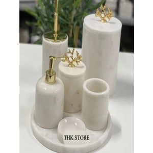 Thk Store Mermer 7'li Banyo Seti