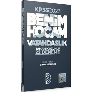 Benim Hocam Yayınları KPSS 2023 Vatandaşlık Tamamı Çözümlü 22 Deneme