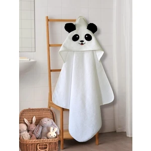 Pamuk Hanım Pamuk Yumuşacık Kız-erkek Yenidoğan/bebek Banyo Kundak Havlusu BEYAZ/PANDA