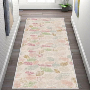 Modern Dekoratif Yıkanabilir Kaymaz Taban Halı – İnce, Yumuşak Salon Halısı, Mutfak Halısı ve Yolluk