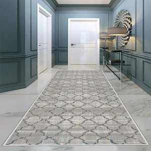 Dekoratif Özel Tasarım Kaydırmaz Taban Ince Yıkanabilir Yolluk