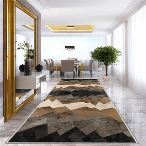 Dekoratif Özel Tasarım Kaydırmaz Taban Ince Yıkanabilir Yolluk